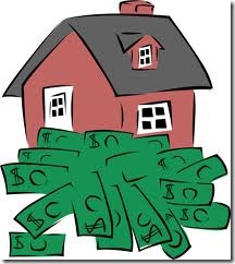 house sitting on money