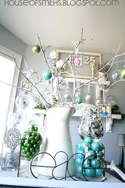  Blue  Green White and Silver  Christmas  Decorating  Ideas 