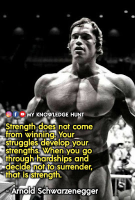 Quotes About Strength In Hard Times, Arnold Schwarzenegger life quotes