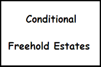 Conditional Freehold Estates in Property Law
