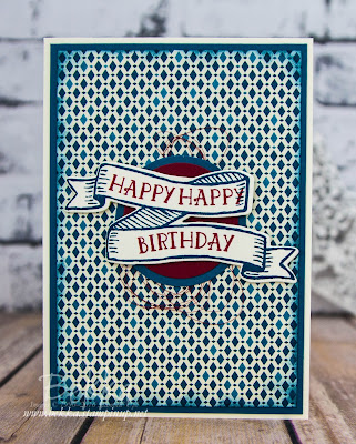 Happy Birthday Banner Card made using supplies from Stampin' Up! UK which you can purchase here