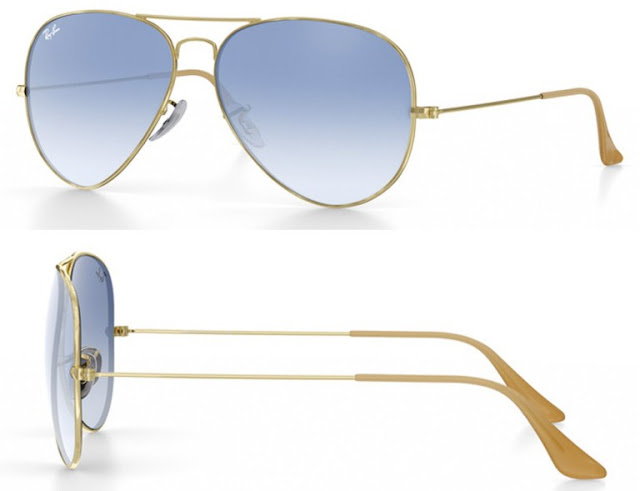 Ray-Ban Aviator Azul Claro Gradiente