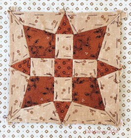 Dear Jane Quilt - Block A13 Starlight Star Bright