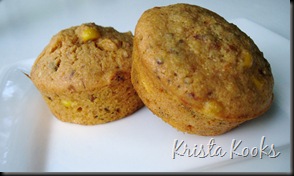 Garlic and Sun-Dried Tomato Corn Muffin Krista Kooks