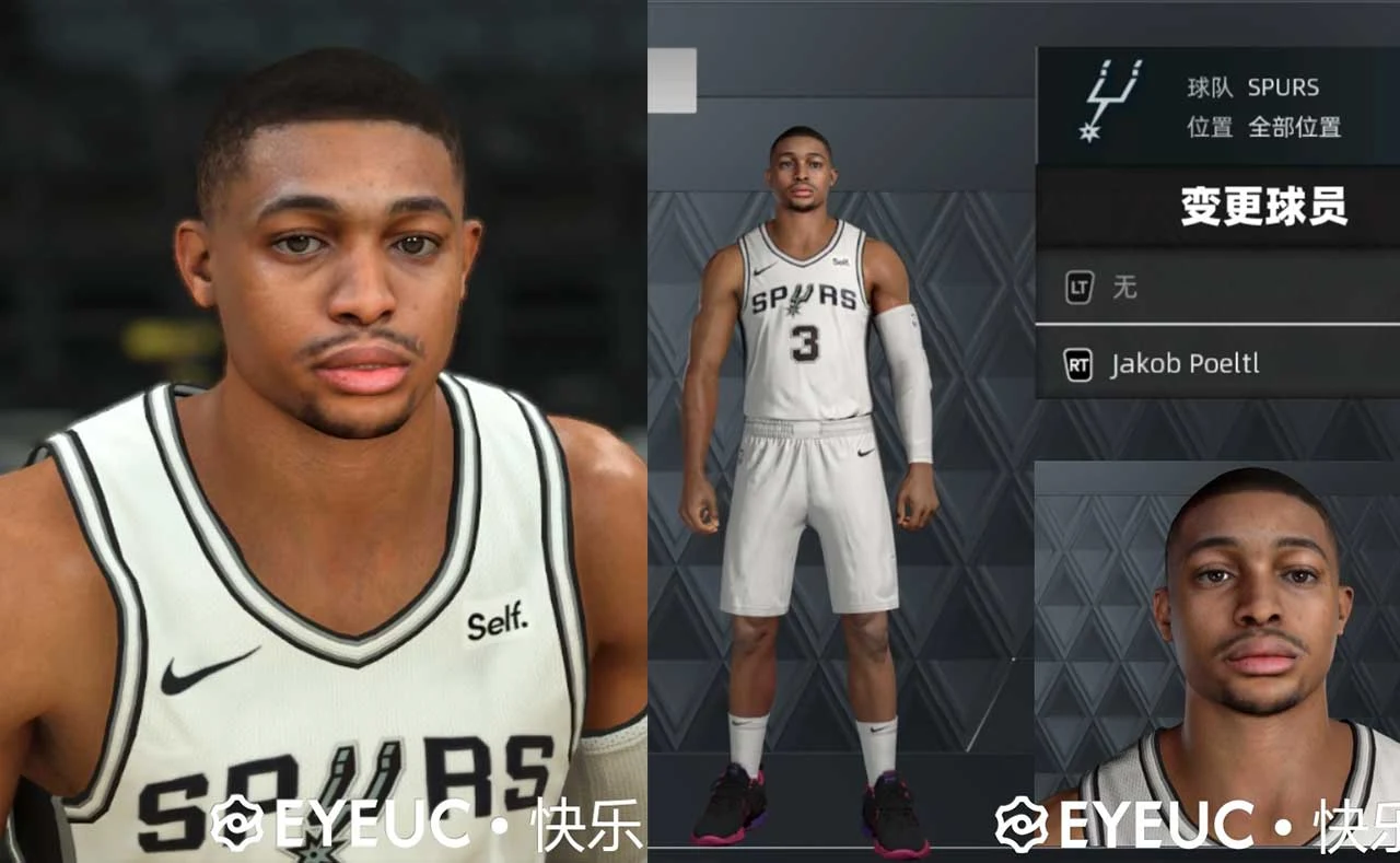 NBA 2K23 Keldon Johnson Cyberface & Body Model