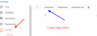 Contoh membuat label baru untuk sitemap