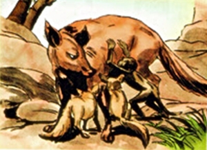 Seekor Monyet dan Srigala - Cerita Anak, Dongeng, Legenda 