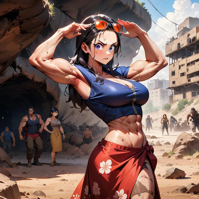 Anime One Piece - Nico Robin trở thành nữ lực sĩ vô cùng mạnh mẽ 12