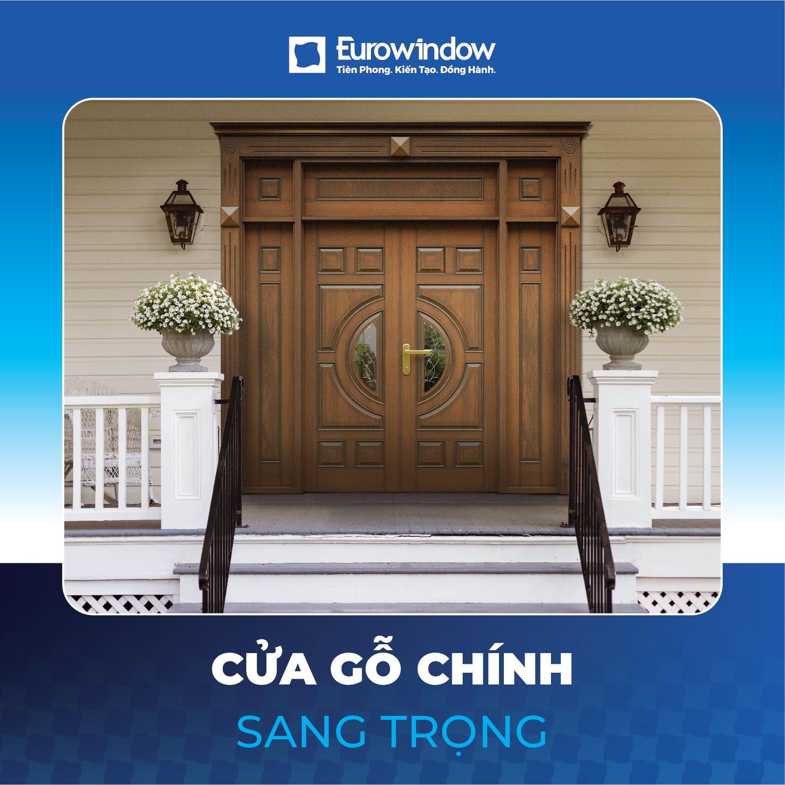 Cửa gỗ chính sang trọng