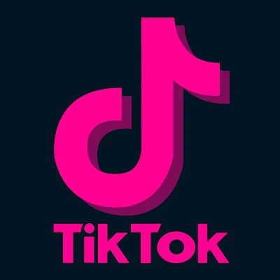 TikTok Black and Pink Logo