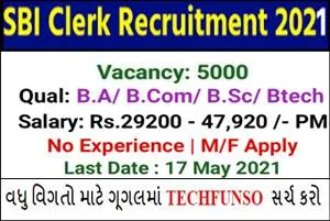 SBI Clerk Recruitment 2021 Apply Over 5000+ Vacancies @sbi.co.in