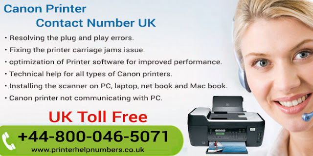 Canon Printer Help Number UK