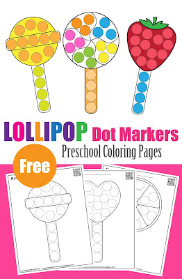 lollipop dot markers free preschool printables for kids to improve fine motor skills