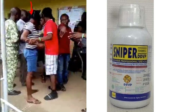 SHOCKING: OAU Student Pours Sniper On Bunk's Mate Mouth (Video)