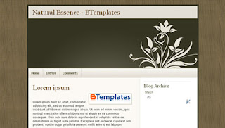 Natural Essence Blogger Template