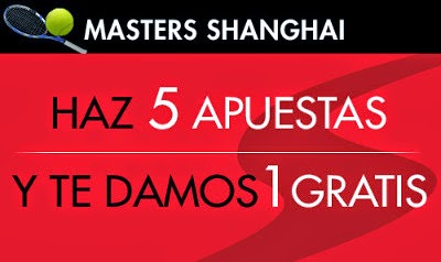 sportium bono 50 euros Masters de Shanghai tenis 6-10 octubre