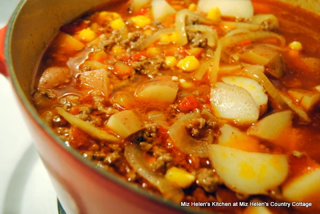 Beef Pozole Soup at Miz Helen's Country Cottage