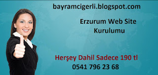  [Sadece 190 tl] Erzurum Web Site Kurulumu - 05417962368