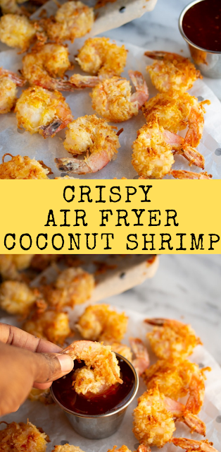 Crispy Air Fryer Coconut Shrimp with Dipping Sauce