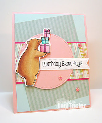 Birthday Bear Hugs card-designed by Lori Tecler/Inking Aloud-stamps and dies from My Favorite Things