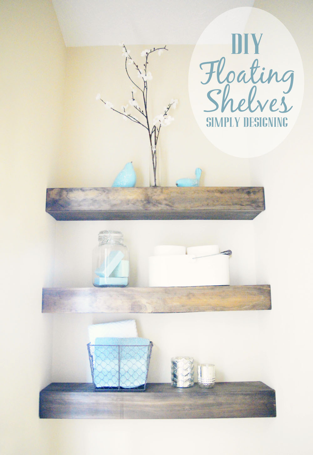 DIY Floating Shelves- How to Measure, Cut, and Install