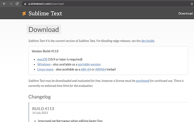 Cara download dan Install Sublime Text 4 di Macbook/MacOS
