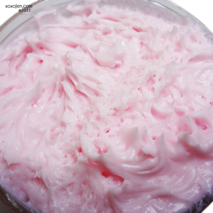 xoxoJen's swatch of The Soapy Chef Fresh Fruit Salad whipped body butter