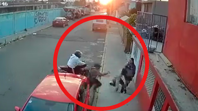 Video: Así es como abandona a su novia durante un asalto en Ecatepec, el sale corriendo mientras la interceptan y le quitan el celular a ella