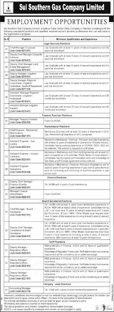 Sui Southern Gas Company SSGC Latest 2023 Jobs - Online Apply