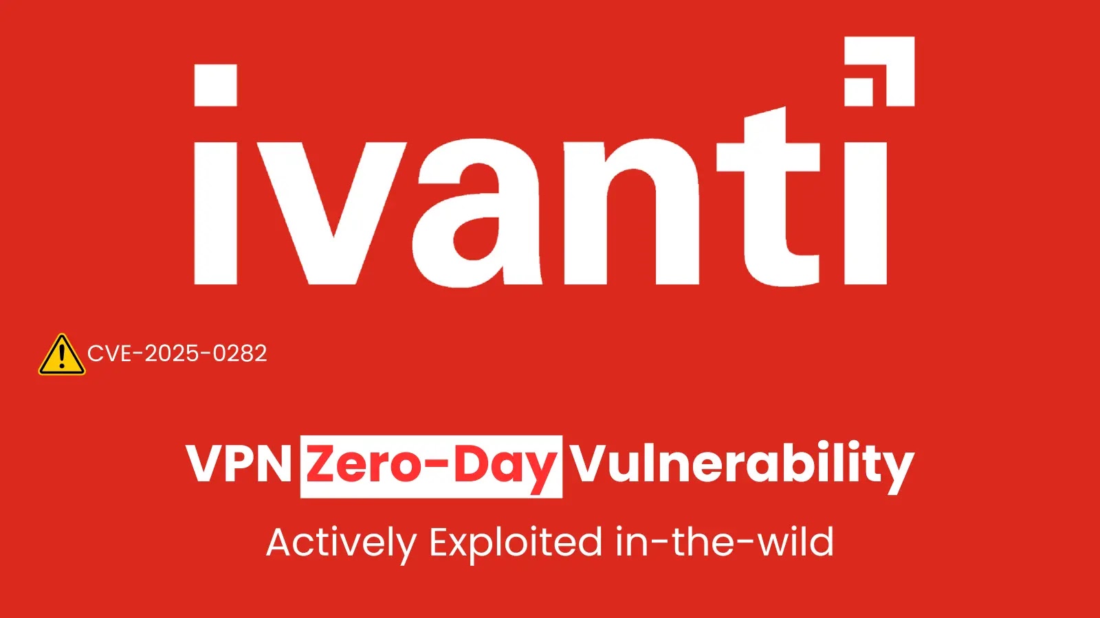 Ivanti VPN'in Sıfır Gün Güvenlik Açığı Doğada Aktif Olarak İstismara Uğradı