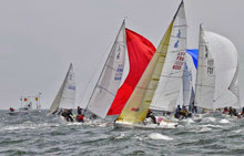 J/80s sailing in French regatta at Crouesty Arzon