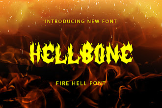 Hellbone - Fire From Hell Font