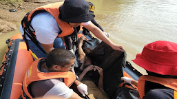 Korban Tenggelam di Ciujung Berhasil di Evakuasi Tim Gabungan Polsek Kragilan dan Basarnas