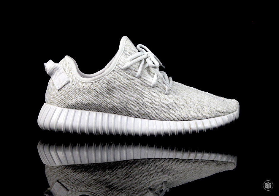 White adidas Yeezy 350 Boost