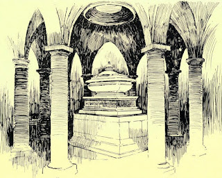 Horatio Nelson's tomb from Memorials of St Paul's Cathedral by WM Sinclair (1909)