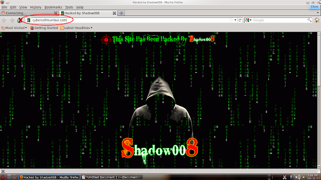 Cyber Cell Mumbai Websites hacked by Pakistani Hacker