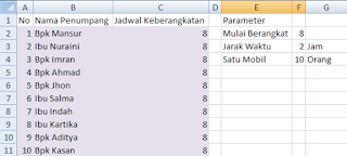 jadwal penumpang