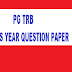 PG TRB Chemistry Original Question Paper 2008-2009
