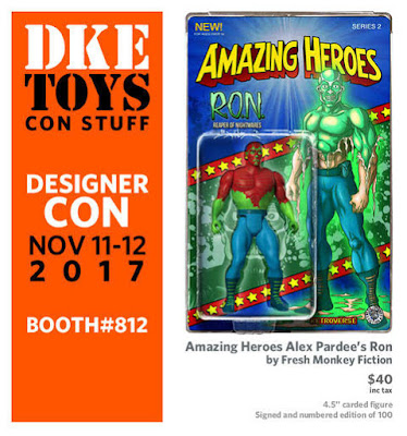 Designer Con 2017 Exclusive Amazing Heroes Alex Pardee’s R.O.N. Action Figure by Fresh Monkey Fiction x DKE Toys