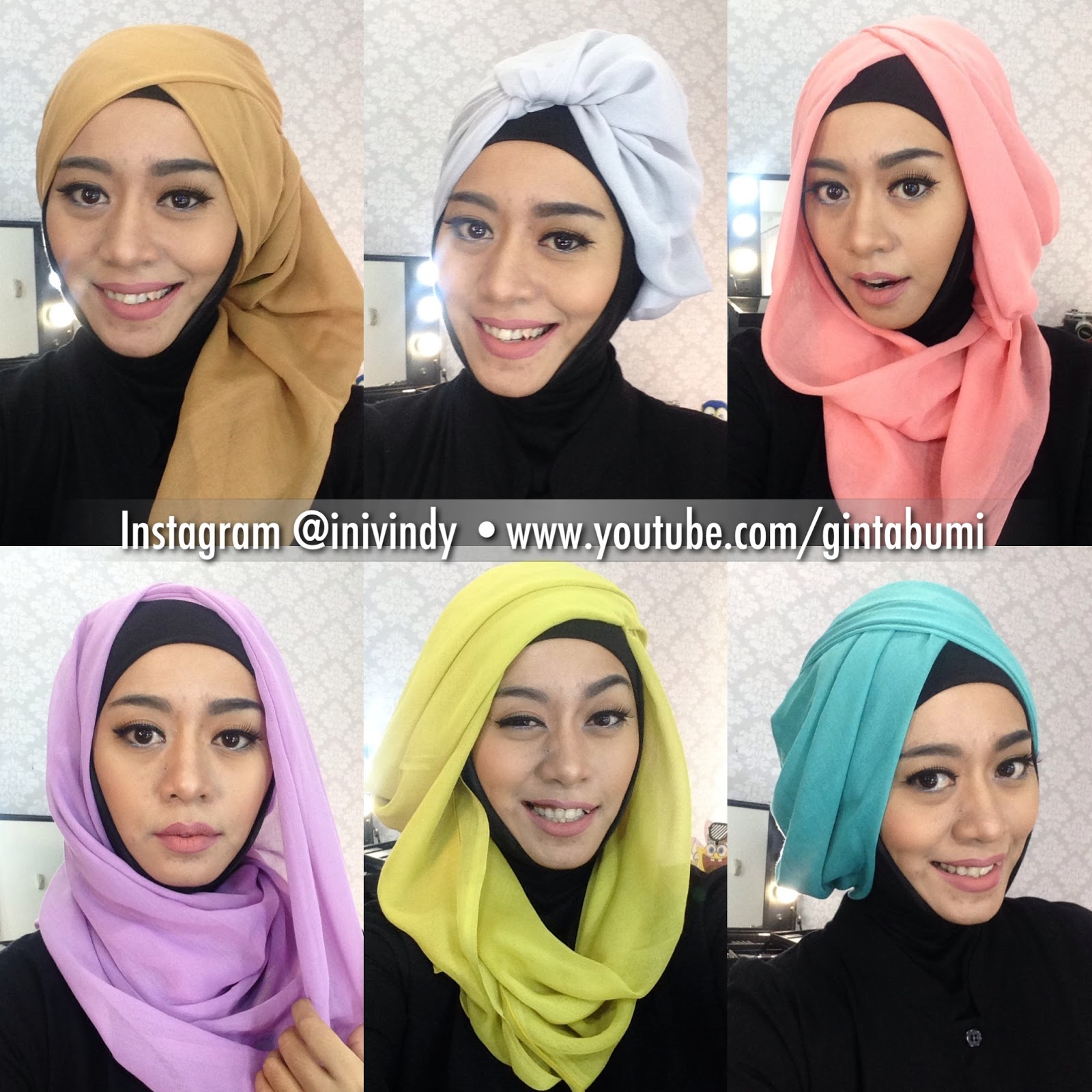 21 Gambar Lengkap Tutorial Hijab Paris Inivindy Terupdate Tutorial