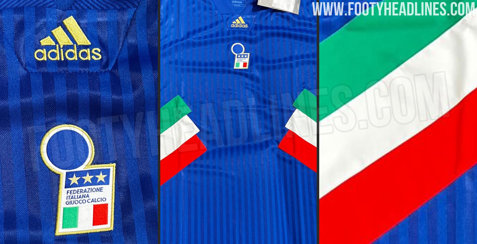 Adidas 2023 Italy Authentic Home Jersey - Blue, S