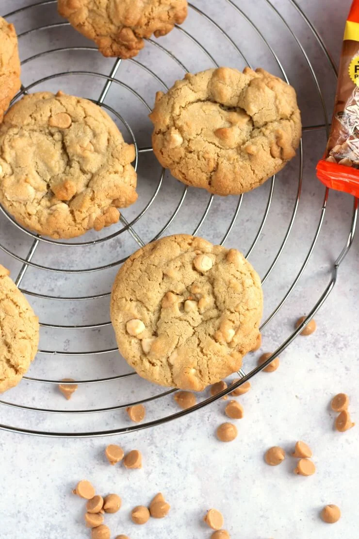 Baked Peanut Butter Chip Cookies