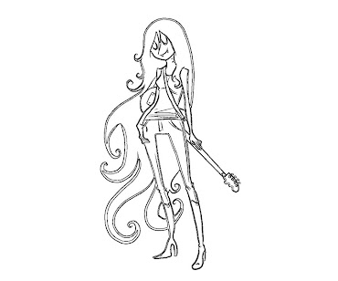 #7 Marceline Coloring Page