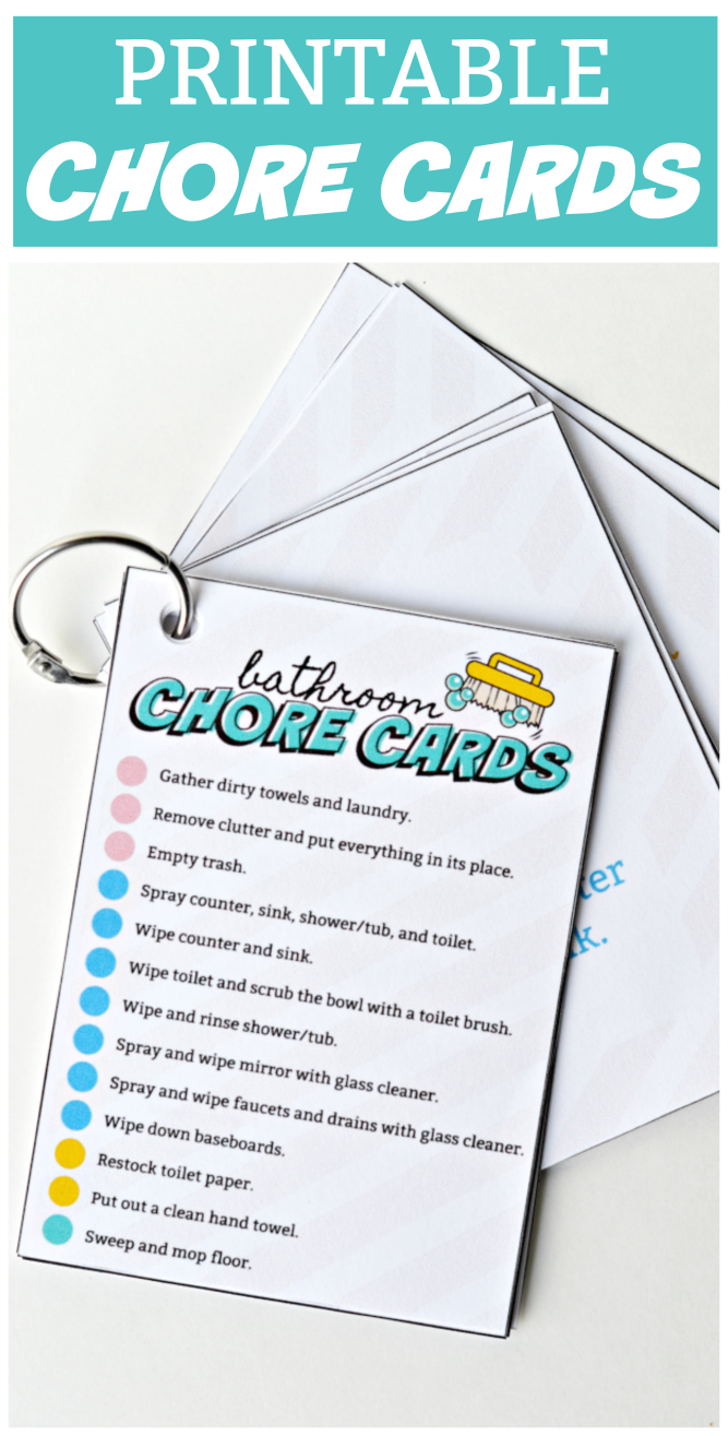 The Life of Jennifer Dawn: Printable Chores Cards and Checklists