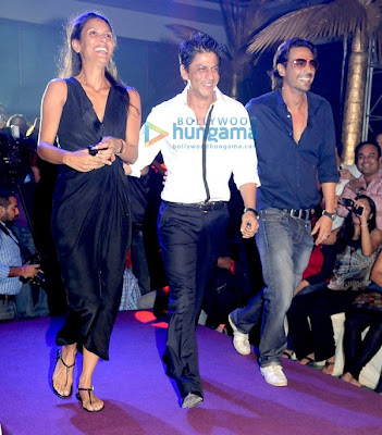 Shahrukh Khan and Arjun Rampal rock KKR-RR IPL bash image