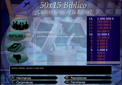 EL BLOG DE LOS CRISTIANOS: JUEGO: 50 X 15 BÍBLÍCO