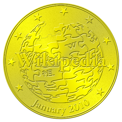 Wikipedia coin 2010