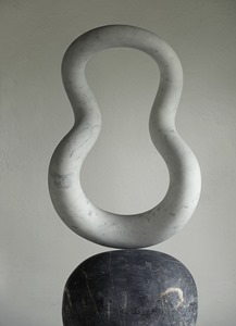 Owello: CARRARA MARBLE, 2017: W 48cm, H 99 cm, D 21 cm; SOLD