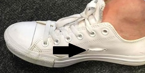 why are there holes In shoes, what are the holes in shoes called, what are the holes on converse for why are there holes on the side of shoes, why are there holes in converse shoes, two holes on sneakers, two holes on the side of converse shoes, two holes on side of shoe, reasons behind