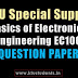 Question Paper for Basics of Electronics Engineering EC100 Special Supplementary Exam Aug/Spt 2016